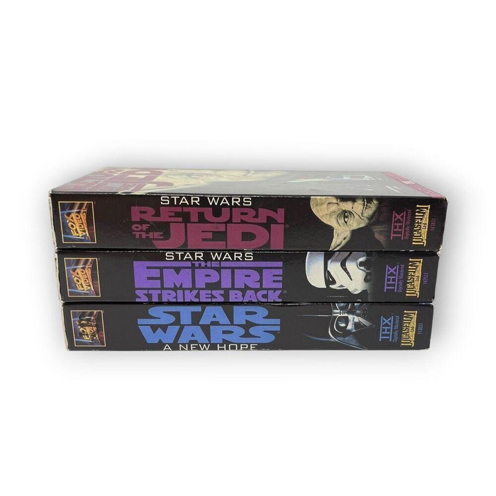 Star Wars Trilogy 1995 VHS Full Screen Version THX Digitally Remastered Set of 3